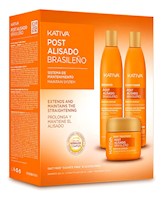 Post Alisado Keratin Kativa Shampoo + Acondicionador + Ttt